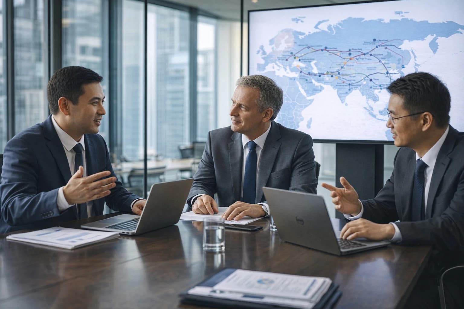 核心线路上的合作伙伴网络